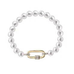 Clearance Akoya 7-7,5 mm perlearmbånd 0,37 ct Armbånd