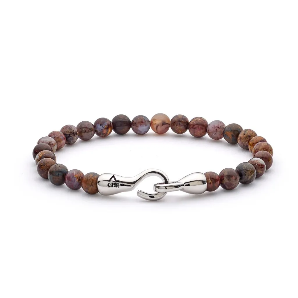 Outlet Alexander Lyngaard Pietersite with Hook Clasp 6mm Til Menn