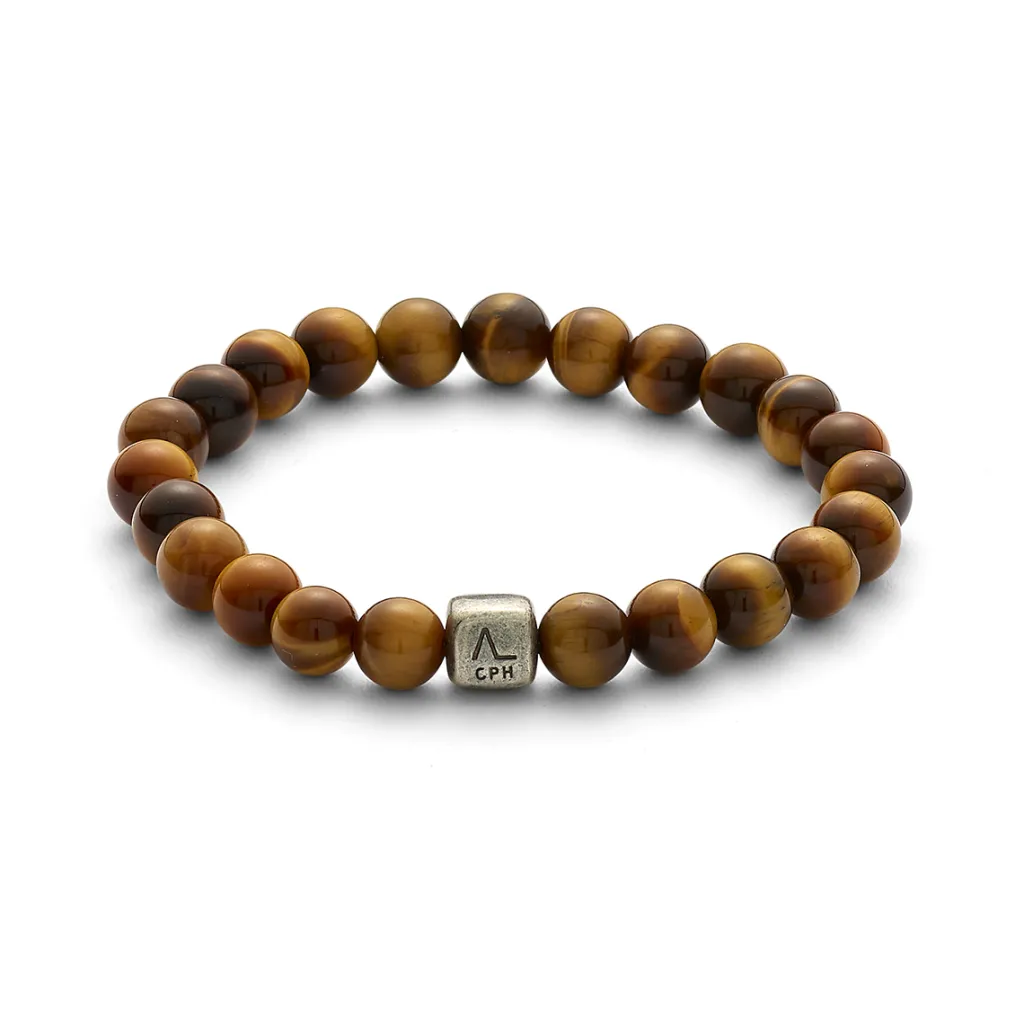 Best ColorUp Tiger Eye 8mm armbånd Til Menn | Armbånd