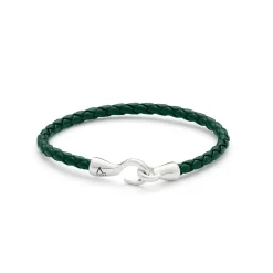 Clearance single bolo leather green Til Menn | Armbånd