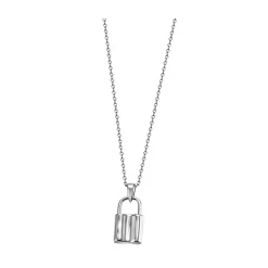 Hot Anheng i rhodinert sølv hengelås Halssmykker