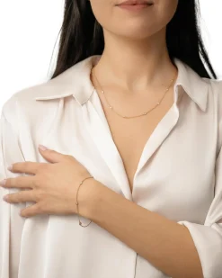 Discount Armbånd i gult gull med diamanter 0,09 ct Armbånd