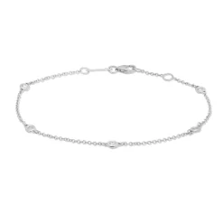 New Armbånd i hvitt gull med diamanter 0,09 ct Armbånd