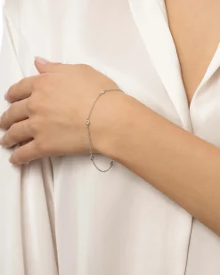 New Armbånd i hvitt gull med diamanter 0,09 ct Armbånd