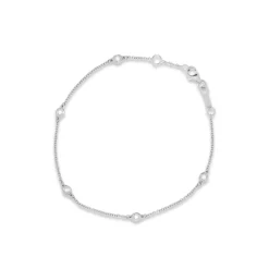 New Armbånd i hvitt gull med diamanter 0,09 ct Armbånd