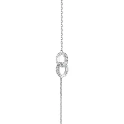 Clearance Armbånd i hvitt gull med diamanter 0,19 ct Armbånd