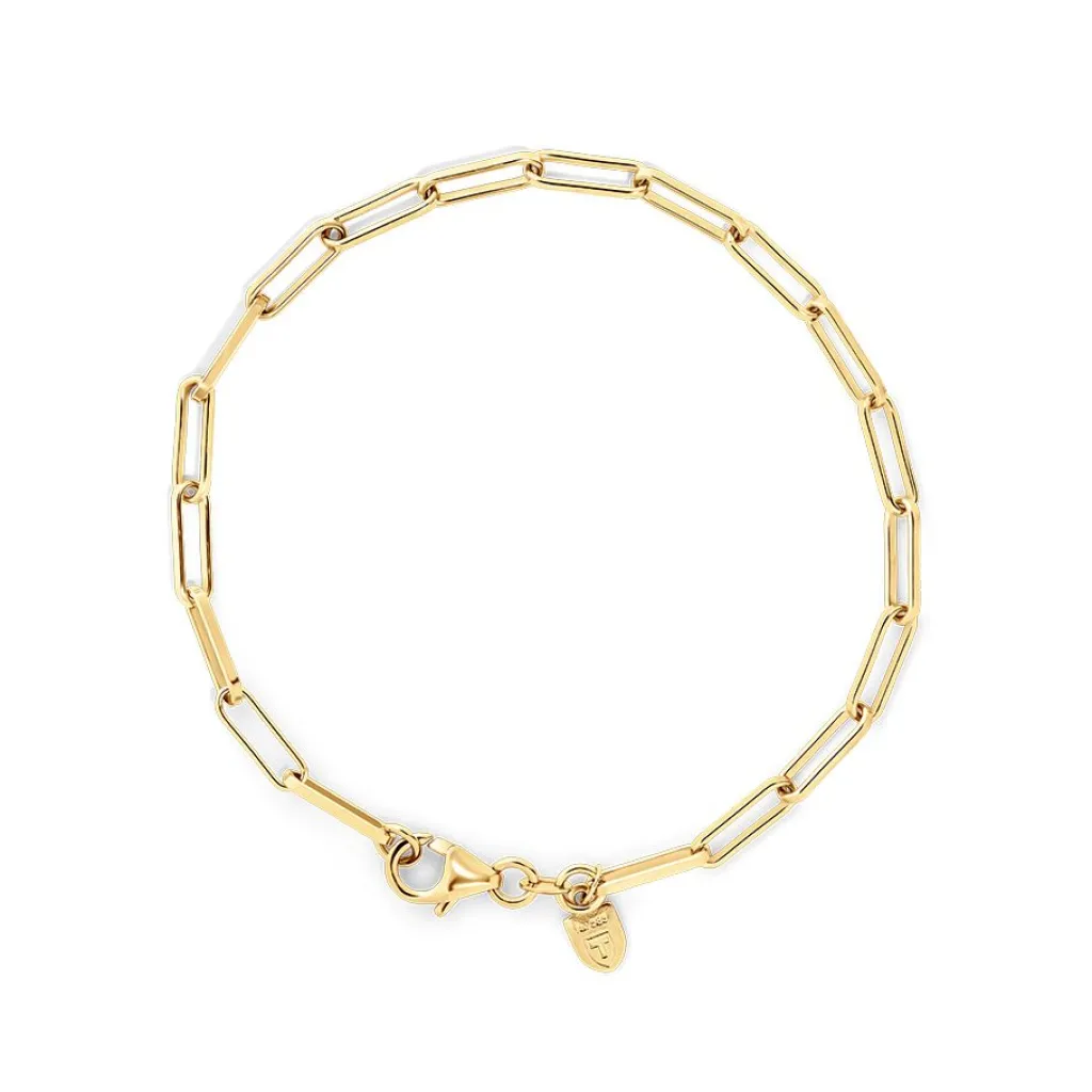 Online Armbånd med ankerdesign i gult gull Armbånd