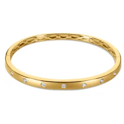 Online Armring i gult gull med diamanter 0,44 ct Armbånd