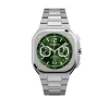 Clearance Bell & Ross BR05 Chrono Green Steel 42 mm Til Han