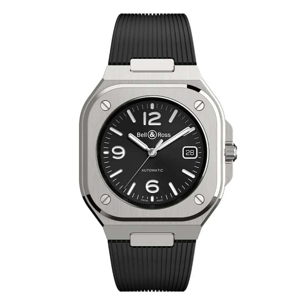 Hot BR 05 Black Steel 40 mm gummirem Til Han