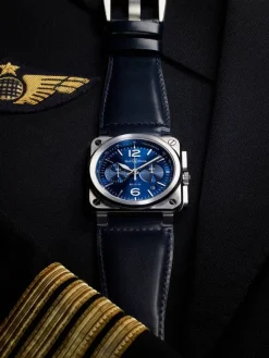 Discount BR 03-94 Blue Steel 42 mm Til Han