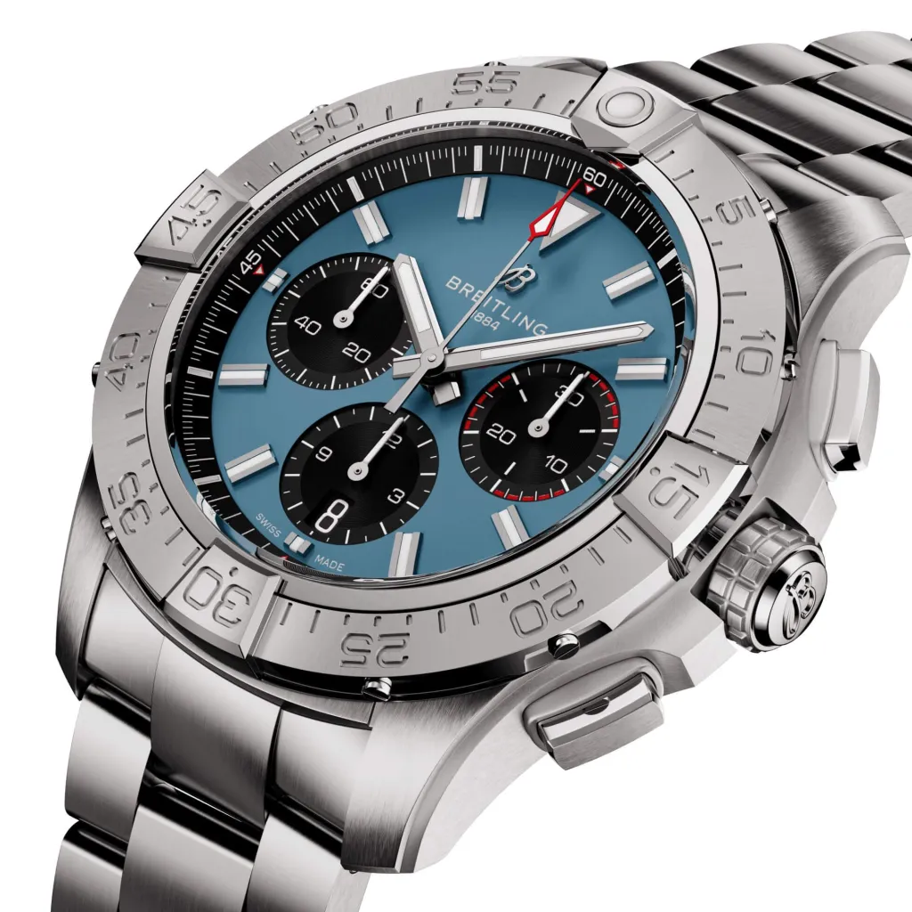 Outlet Avenger Chronograph blå skive 44 mm Dykkerklokker | Til Han