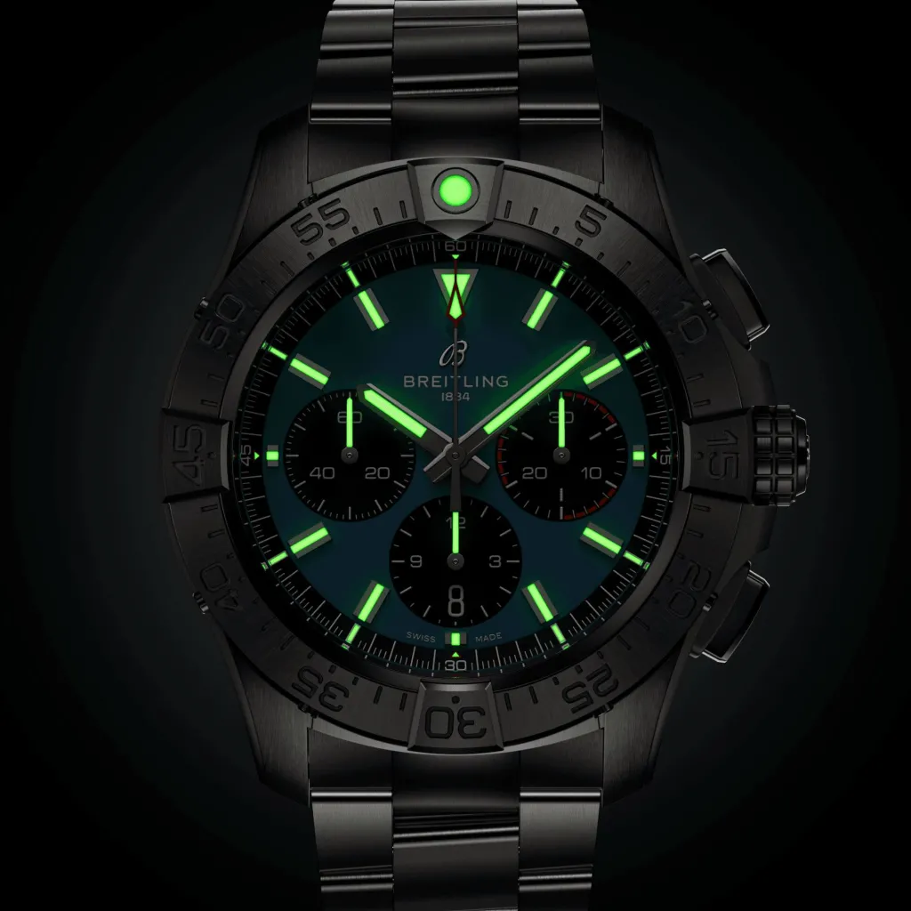Outlet Avenger Chronograph blå skive 44 mm Dykkerklokker | Til Han