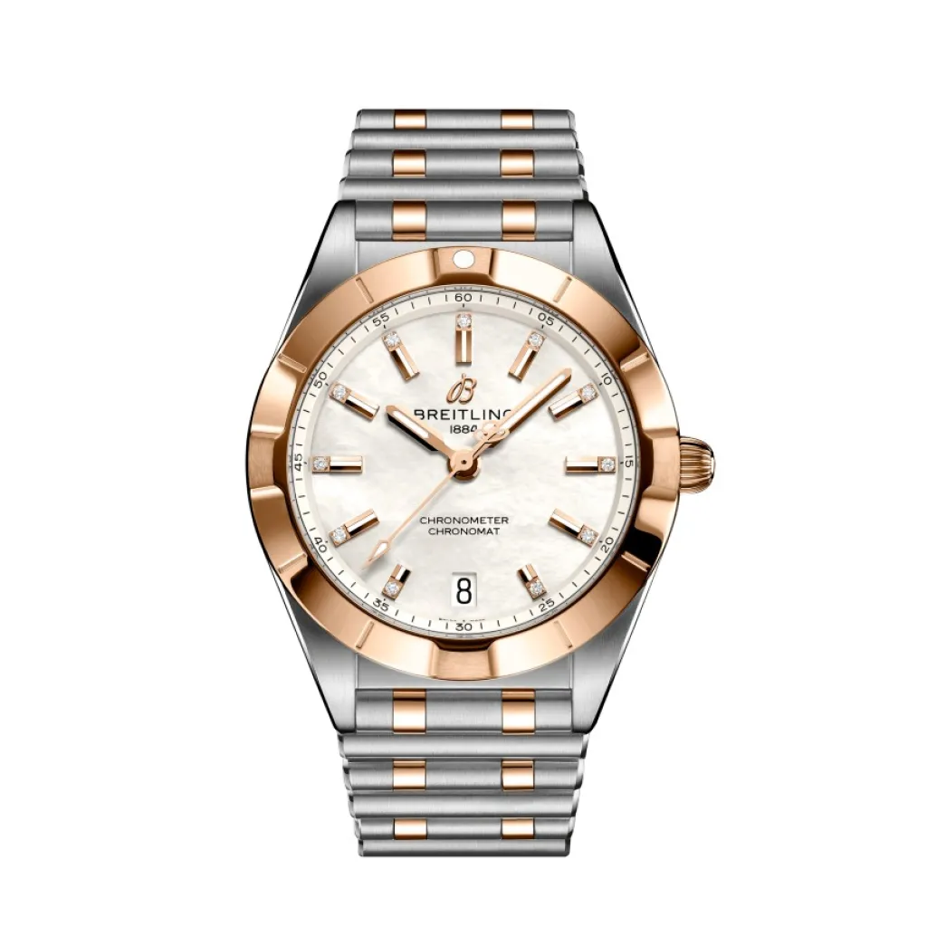 New Chronomat 32 mm rødt gull og stål Two Tone Klokker | Til Henne