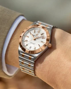New Chronomat 32 mm rødt gull og stål Two Tone Klokker | Til Henne