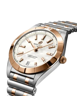 New Chronomat 32 mm rødt gull og stål Two Tone Klokker | Til Henne
