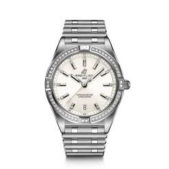 Outlet Chronomat 32 mm SuperQuartz diamantbezel Til Henne