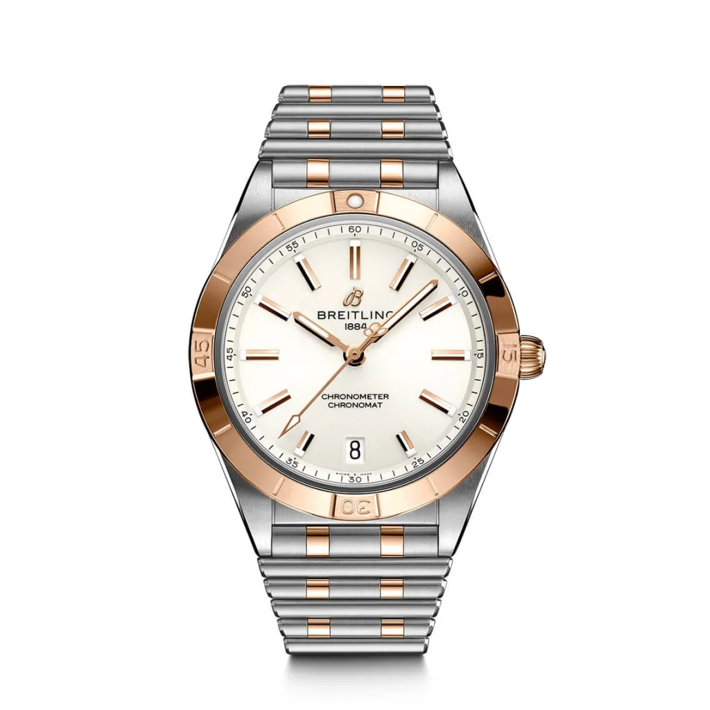 Best Chronomat Automatic 36 mm stål og gull lenke Two Tone Klokker | Til Henne
