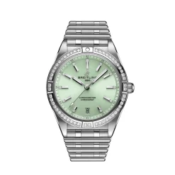 Discount Chronomat Automatic 36 mm grønn skive og diamanter Klokker Med Diamanter | Til Henne