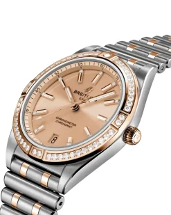 Fashion Chronomat Automatic 36 mm med roségull og diamanter Klokker Med Diamanter | Two Tone Klokker