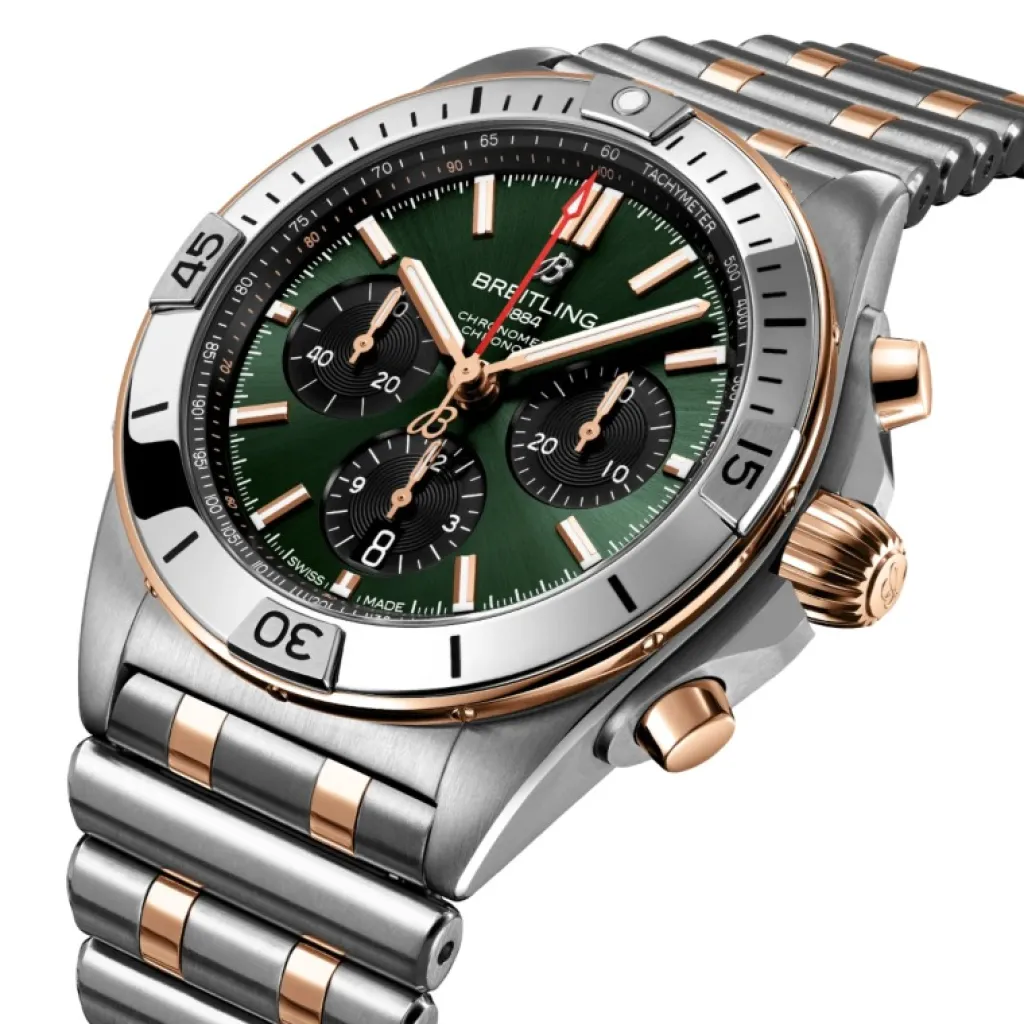 Discount Chronomat B01 Chrono rustfritt stål og rødt gull 42mm Til Han