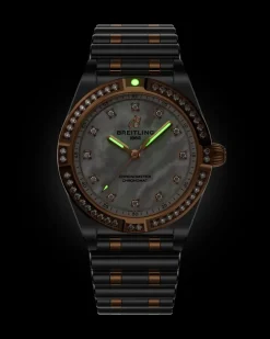 Online Chronomat rustfritt og stål og rødt gull 28 mm Til Henne