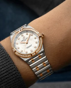 Online Chronomat rustfritt og stål og rødt gull 28 mm Til Henne