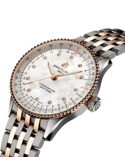 Fashion Navitimer Automatic perlemor 36 mm Two Tone Klokker | Til Henne