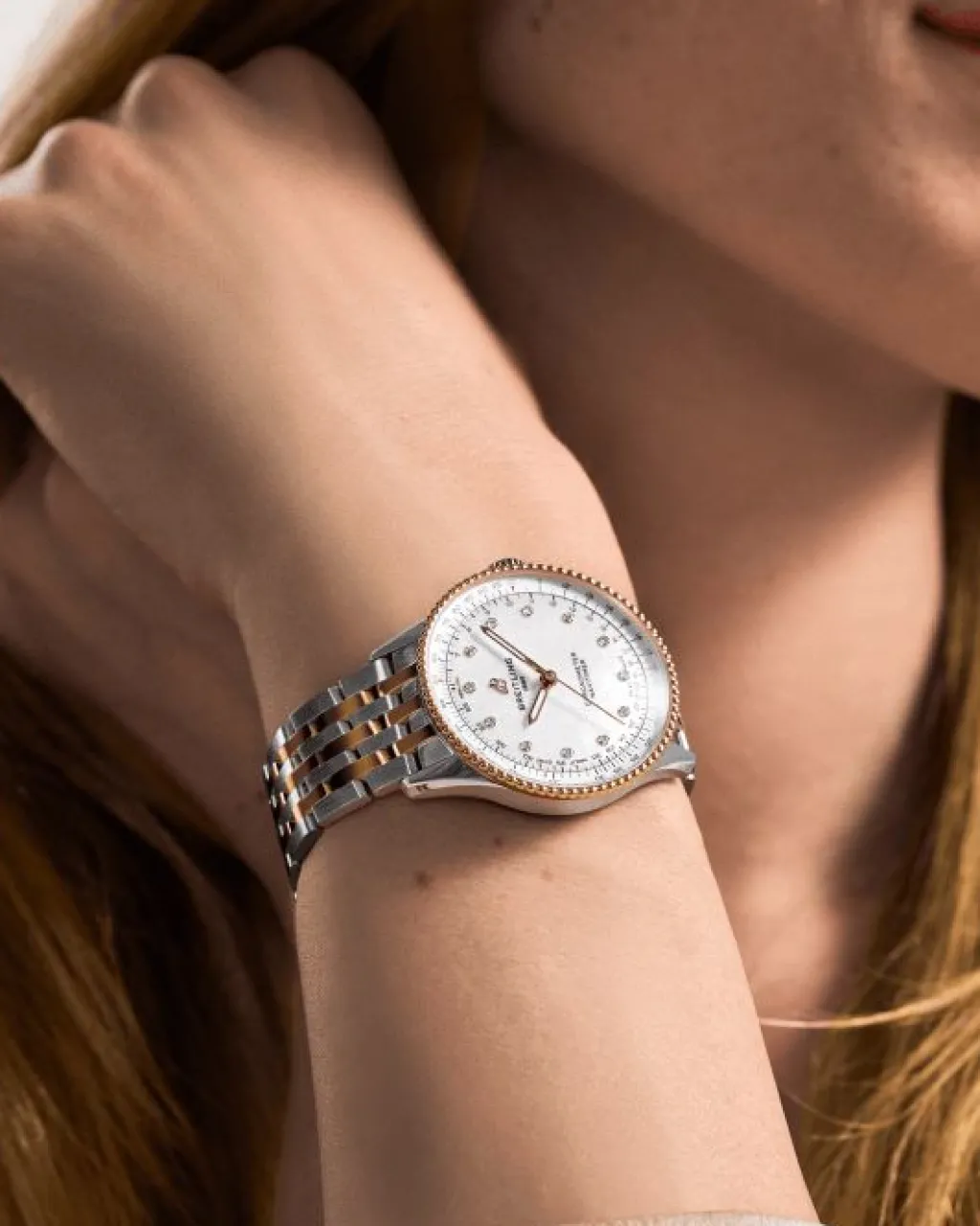 Fashion Navitimer Automatic perlemor 36 mm Two Tone Klokker | Til Henne