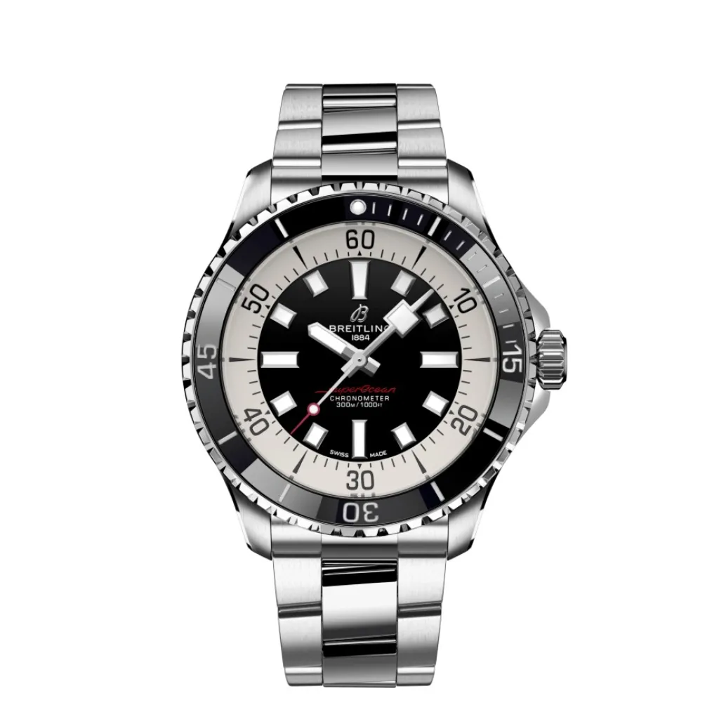 Sale Superocean Automatic 44 mm svart skive Dykkerklokker | Til Han