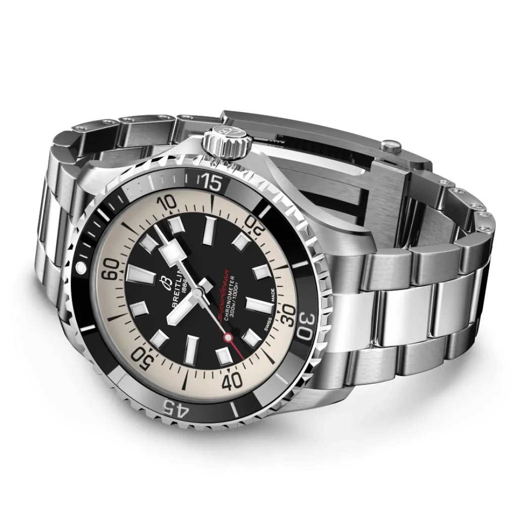 Sale Superocean Automatic 44 mm svart skive Dykkerklokker | Til Han
