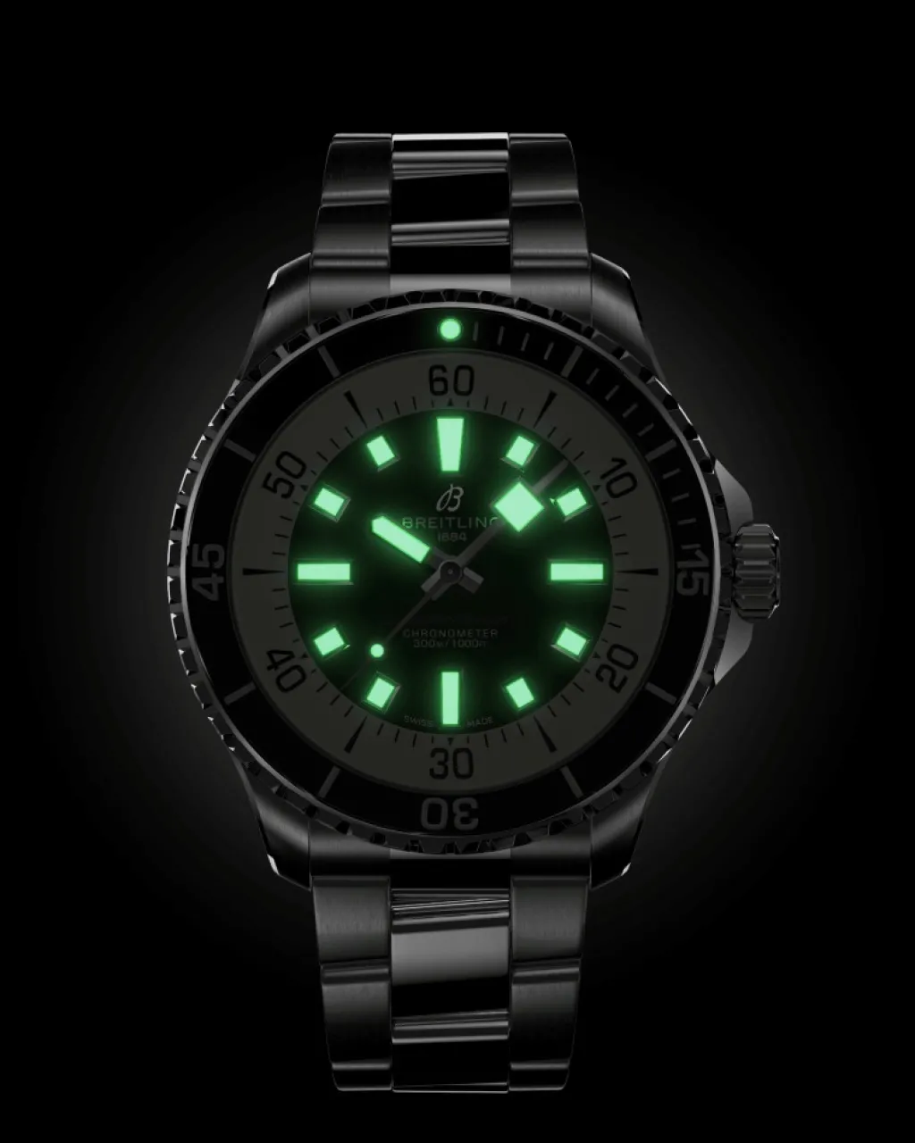 Sale Superocean Automatic 44 mm svart skive Dykkerklokker | Til Han