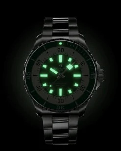 Outlet Superocean Automatic 44 mm grønn skive Dykkerklokker | Til Han