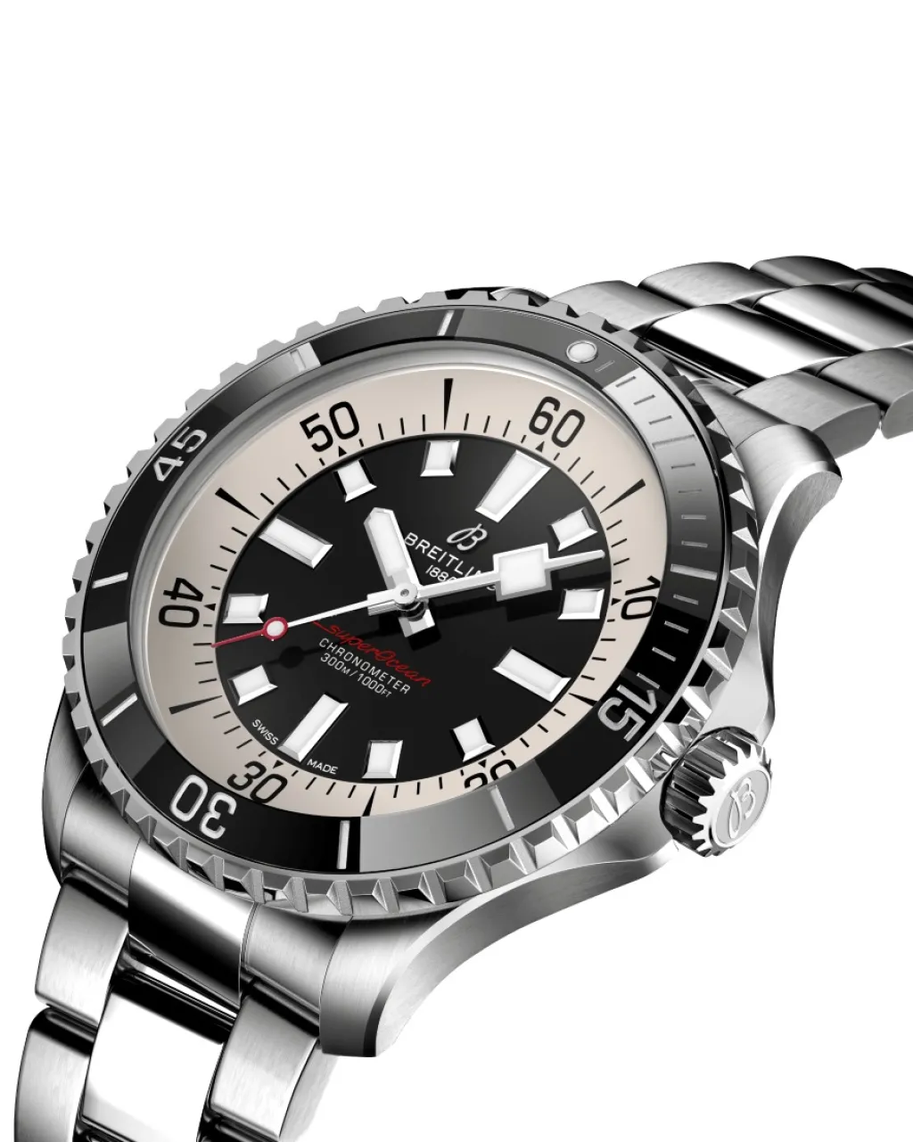 Sale Superocean Automatic 44 mm svart skive Dykkerklokker | Til Han