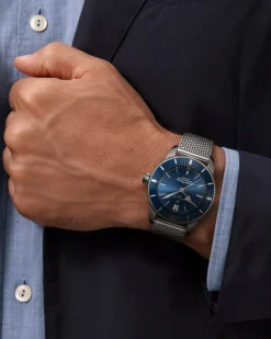 Hot Superocean Heritage B20 Automatic 44 mm blå skive Dykkerklokker | Til Han