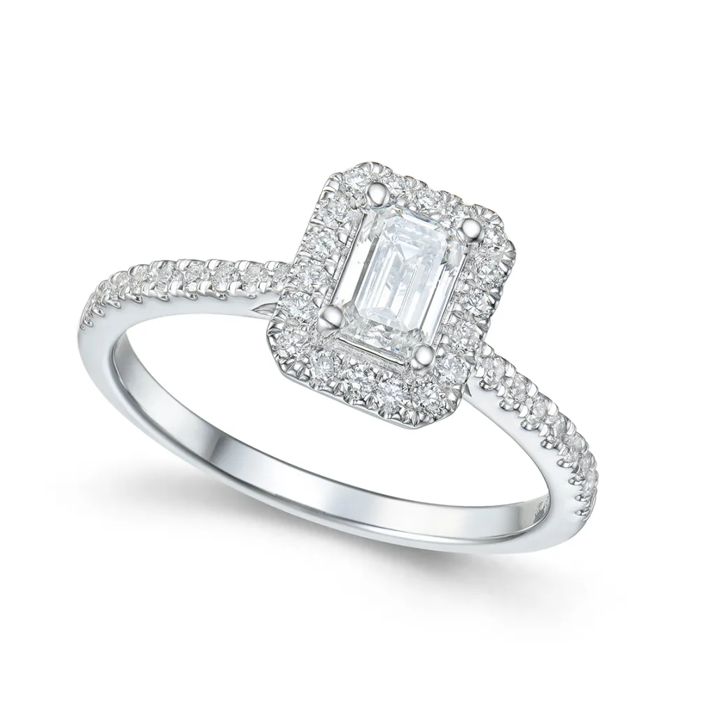 Fashion Bridal Eternity diamantring i hvitt gull 0,75 ct Ringer