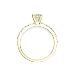 New Bridal Eternity diamantring i gult gull 0,70 ct Ringer
