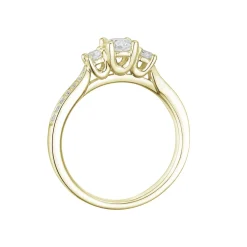 New Bridal Eternity diamantring 0,60 ct i gult gull Ringer