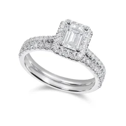 Fashion Bridal Eternity diamantring i hvitt gull 0,75 ct Ringer