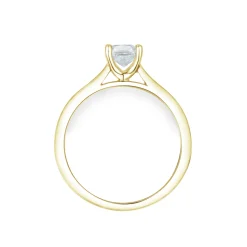 Clearance Bridal Eternity enstens diamantring i gult gull cushion 0,70 ct Ringer