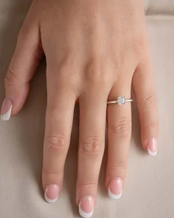 New Bridal Eternity enstens diamantring cushion 0,70 ct Ringer
