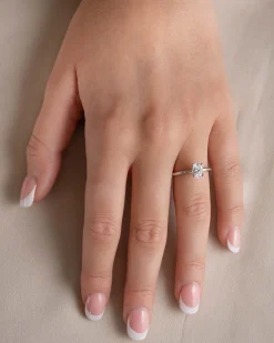 Discount Bridal Eternity enstens diamantring oval 0,80 ct Ringer