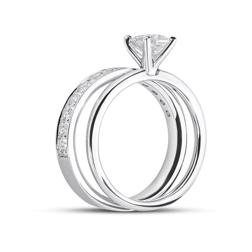 Discount Bridal Eternity enstens diamantring oval 0,80 ct Ringer