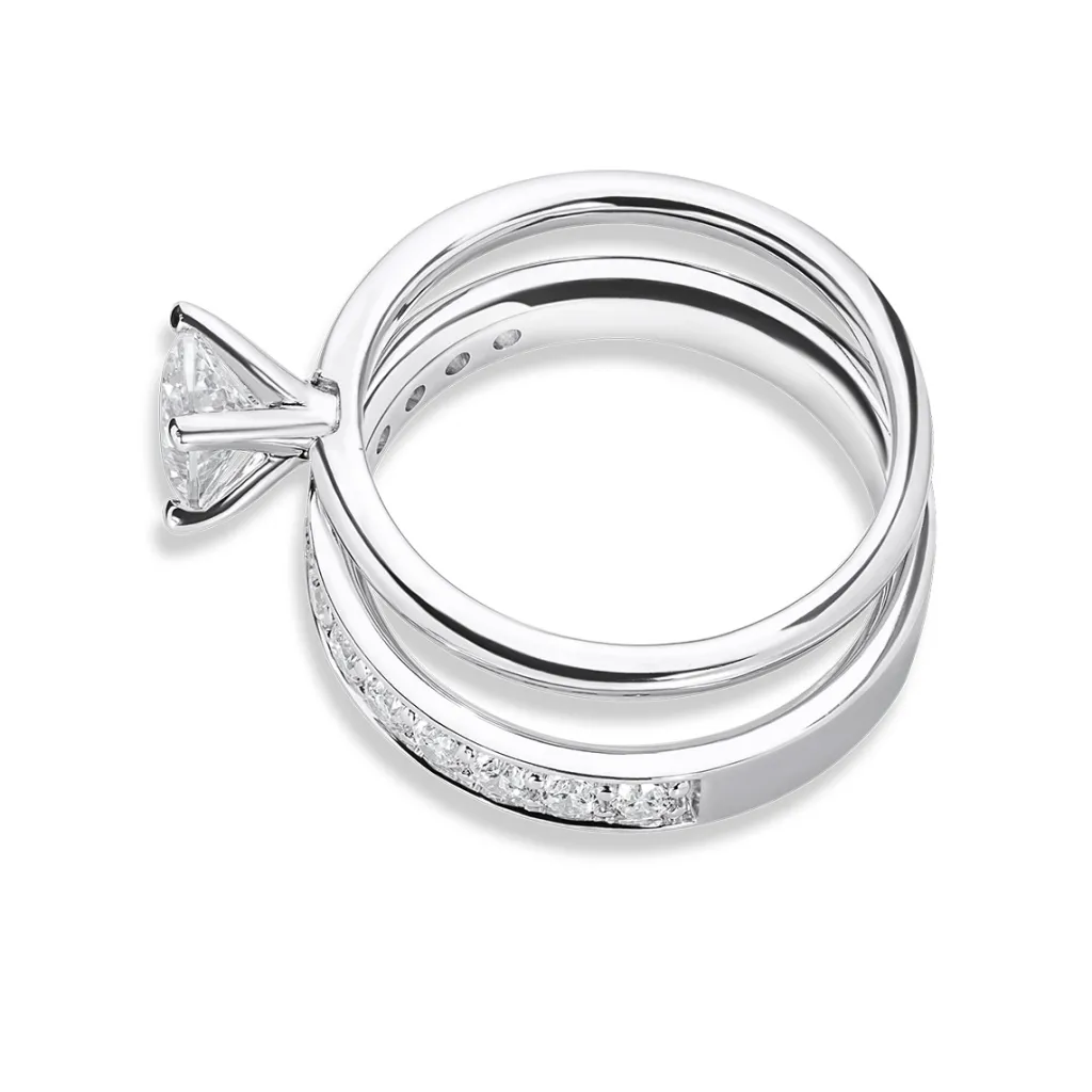 Discount Bridal Eternity enstens diamantring oval 0,80 ct Ringer