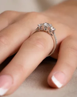 Best Bridal Eternity Positano 3-stens diamantring 1,00ct Ringer