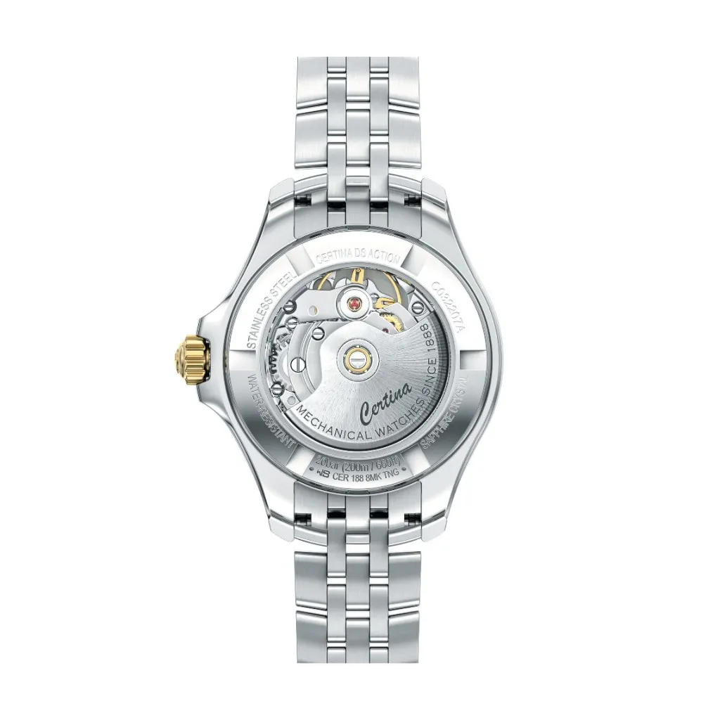 Outlet DS Action 34,5 mm perlemor med diamanter Klokker Med Diamanter