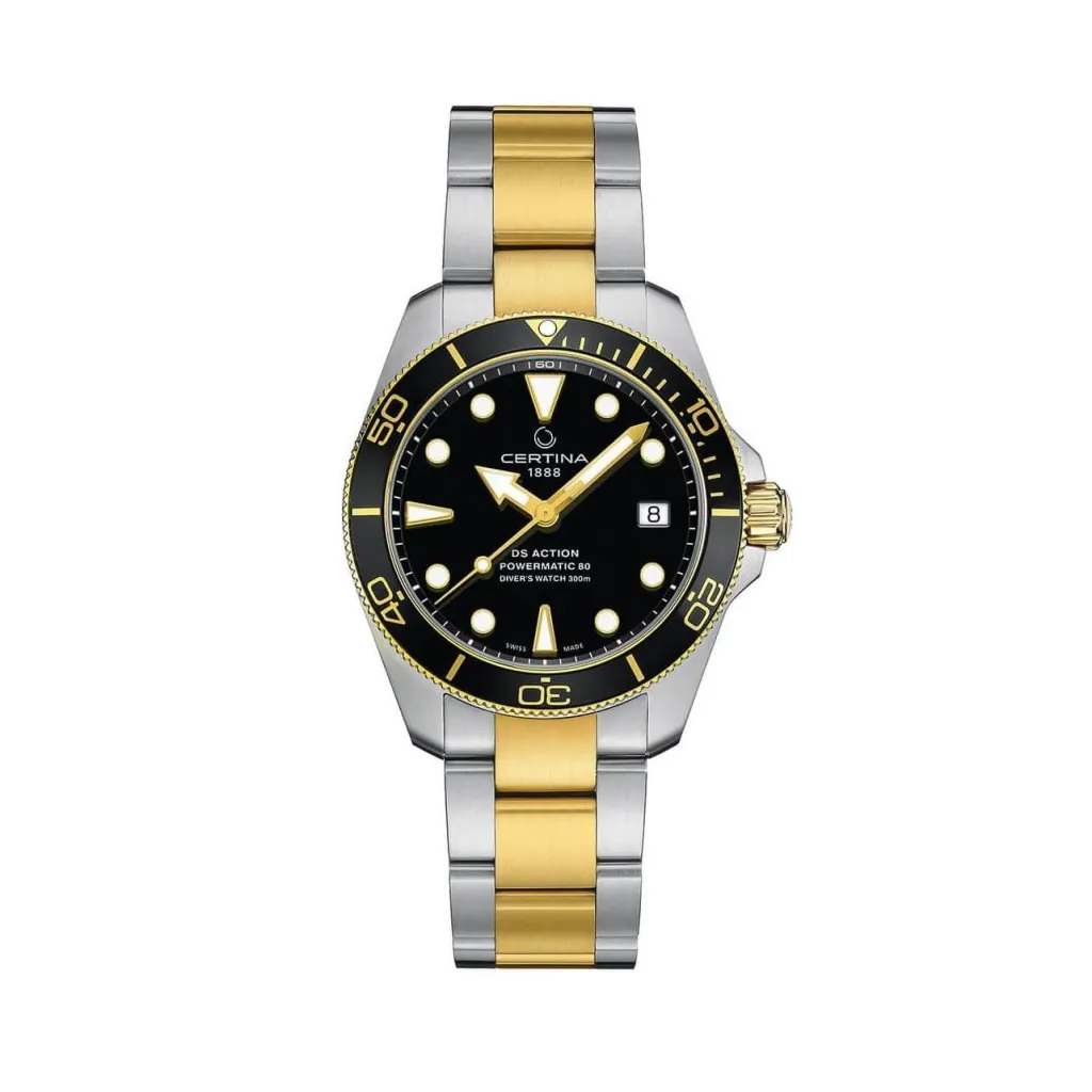 Online DS Action Diver 38 mm Dykkerklokker | Two Tone Klokker