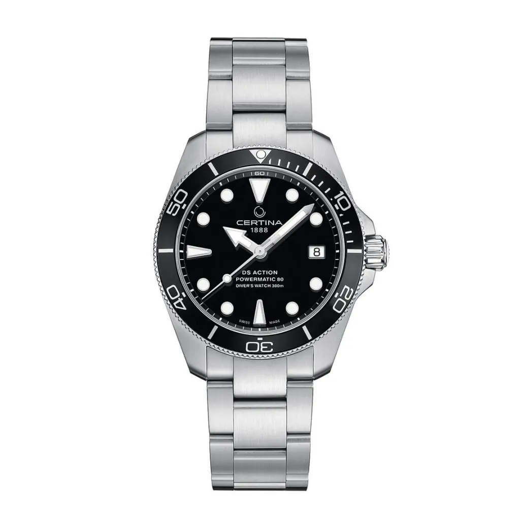 Fashion DS Action Diver sort skive 38 mm Dykkerklokker | Til Han