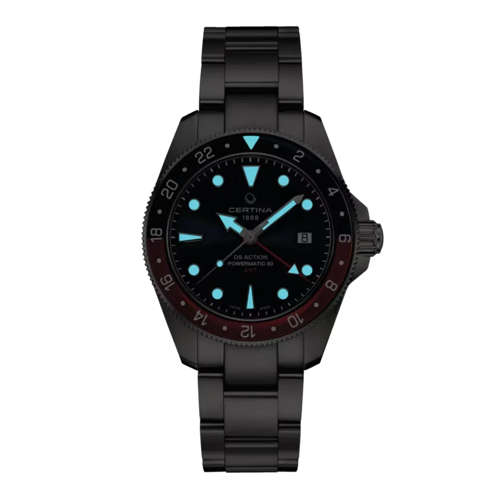 Fashion DS Action GMT Powermatic 80 41 mm Blå Dykkerklokker | Til Han