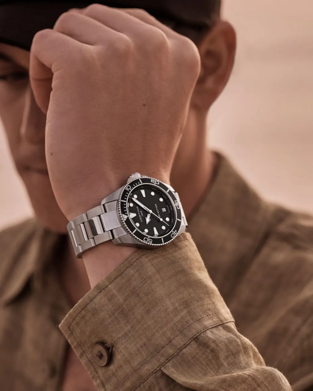 New DS Action Sort 40 mm Dykkerklokker | Til Han
